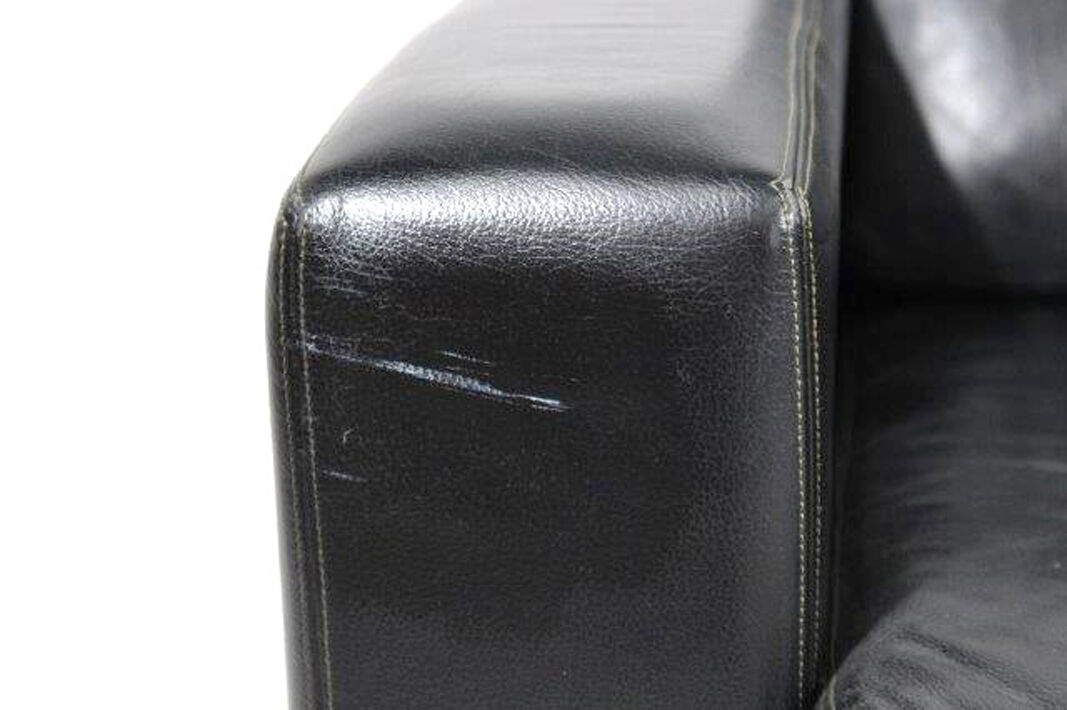 Leather sofa, 3 seats, Sweden, 1950s