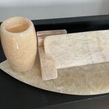 Vintage alabaster office kit 70s