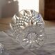 Antique crystal bonbonnière on a pedestal – Cut decoration