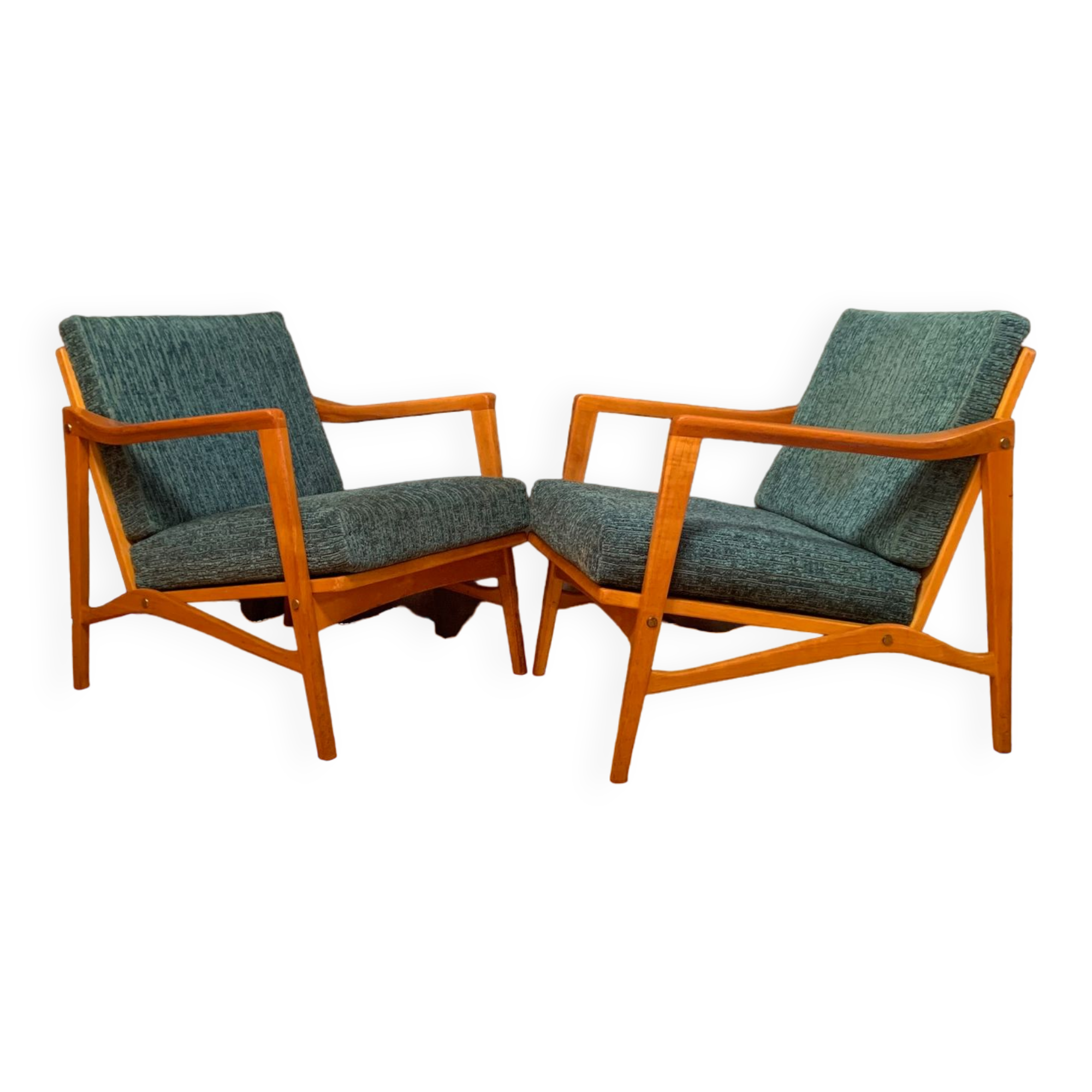 A pair of Wilhelm Knoll, Knoll Antimott armchairs, 1960s.