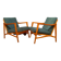 A pair of Wilhelm Knoll, Knoll Antimott armchairs, 1960s.