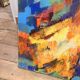 Oil Painting Canvas Deloison Caen Abstract Modern Dancer Woman