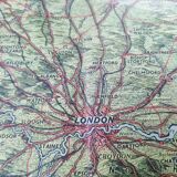 Map / Poster Bird's eye view of the English Channel in 1940