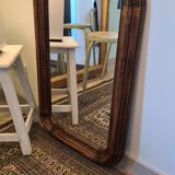 Rectangular mirror vintage wood 82 X 52 cm