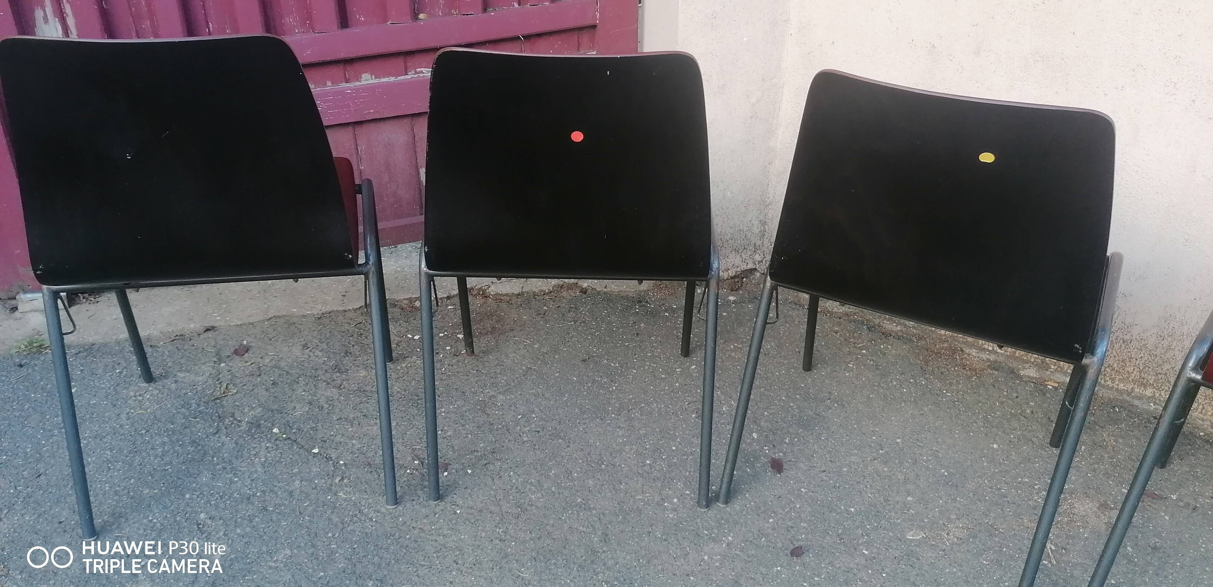 Set of 5 mismatched designer chairs germany pagholz 1960/70