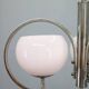 Art Deco nickel chandelier with light-pink opaline shades, Czechoslovakia, 1930s