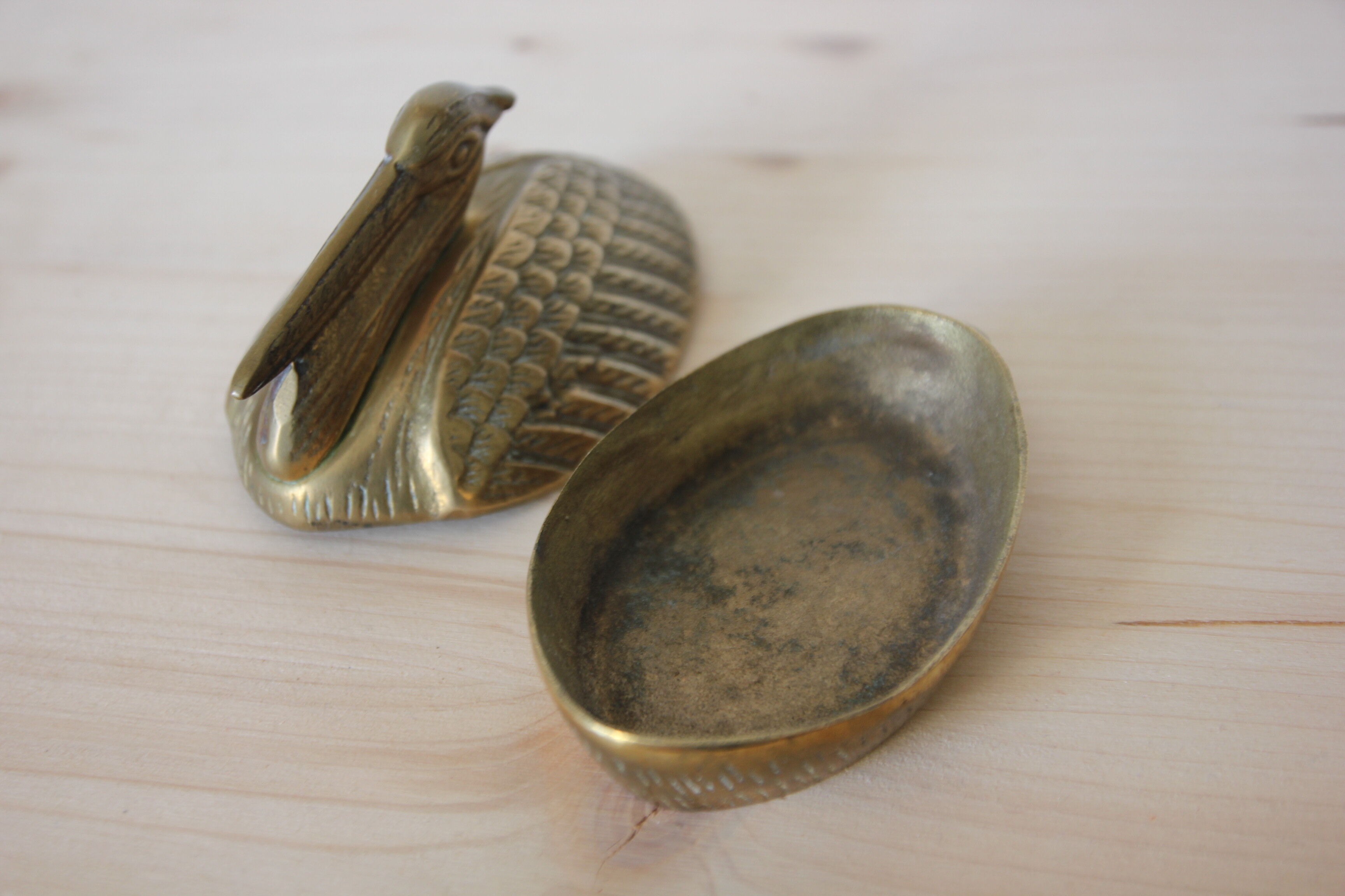 Brass pelican box