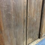 Old wooden door with its frame