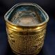 Antique Brass Jardinière – Repoussé Cherry & Leaf Décor – c.1900