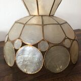 Vintage brass and mother-of-pearl suspension