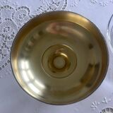 Coupe ancienne en verre et métal argenté