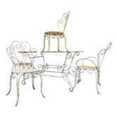 Garden lounge iron perforated iron old