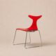 Gino Carollo x Ciacci Kreaty — Suite de quatre « Delfy » rouge — c. 1990