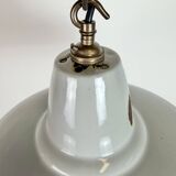 Industrial Grey Enamel Factory Pendant Lamp from Thorlux, 1960s