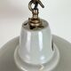 Industrial Grey Enamel Factory Pendant Lamp from Thorlux, 1960s