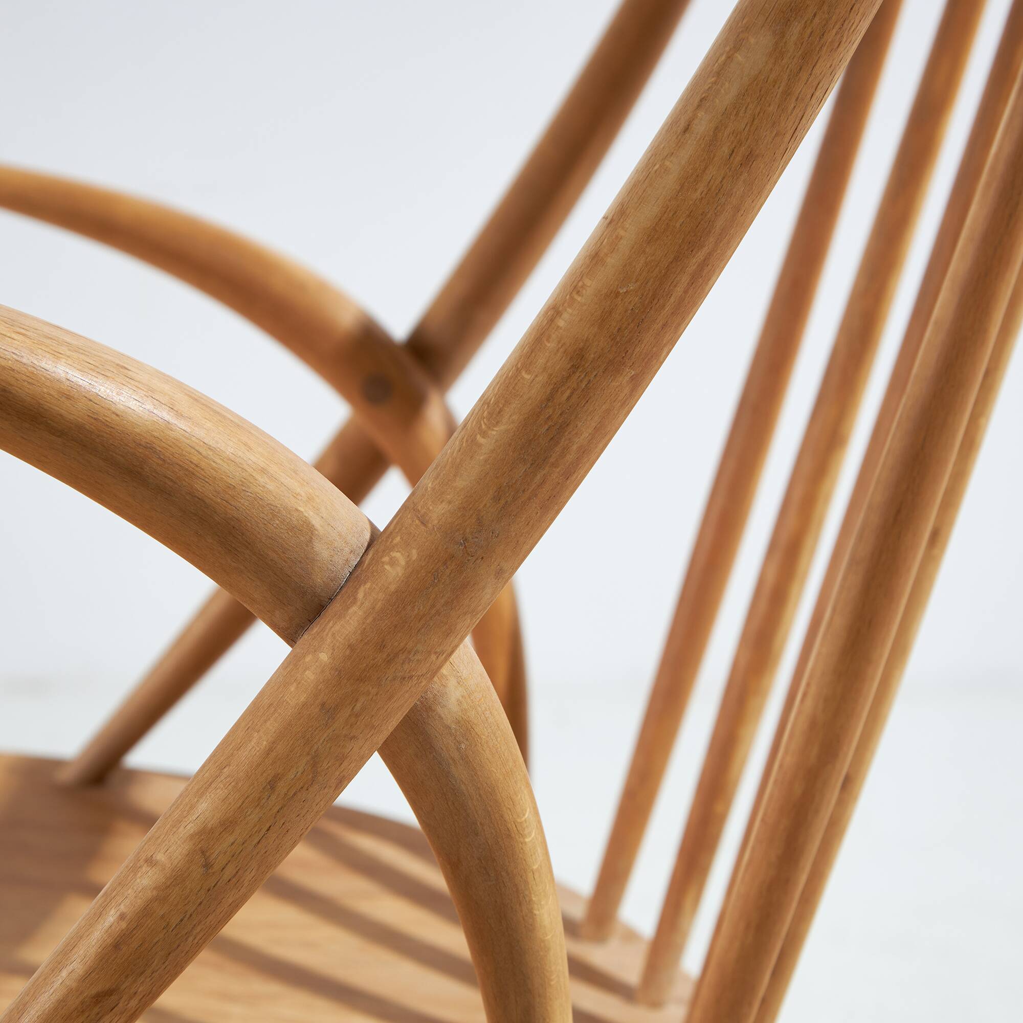 Iw3 beech rocking chair by illum wikkelsø for niels eilersen (mk10413)
