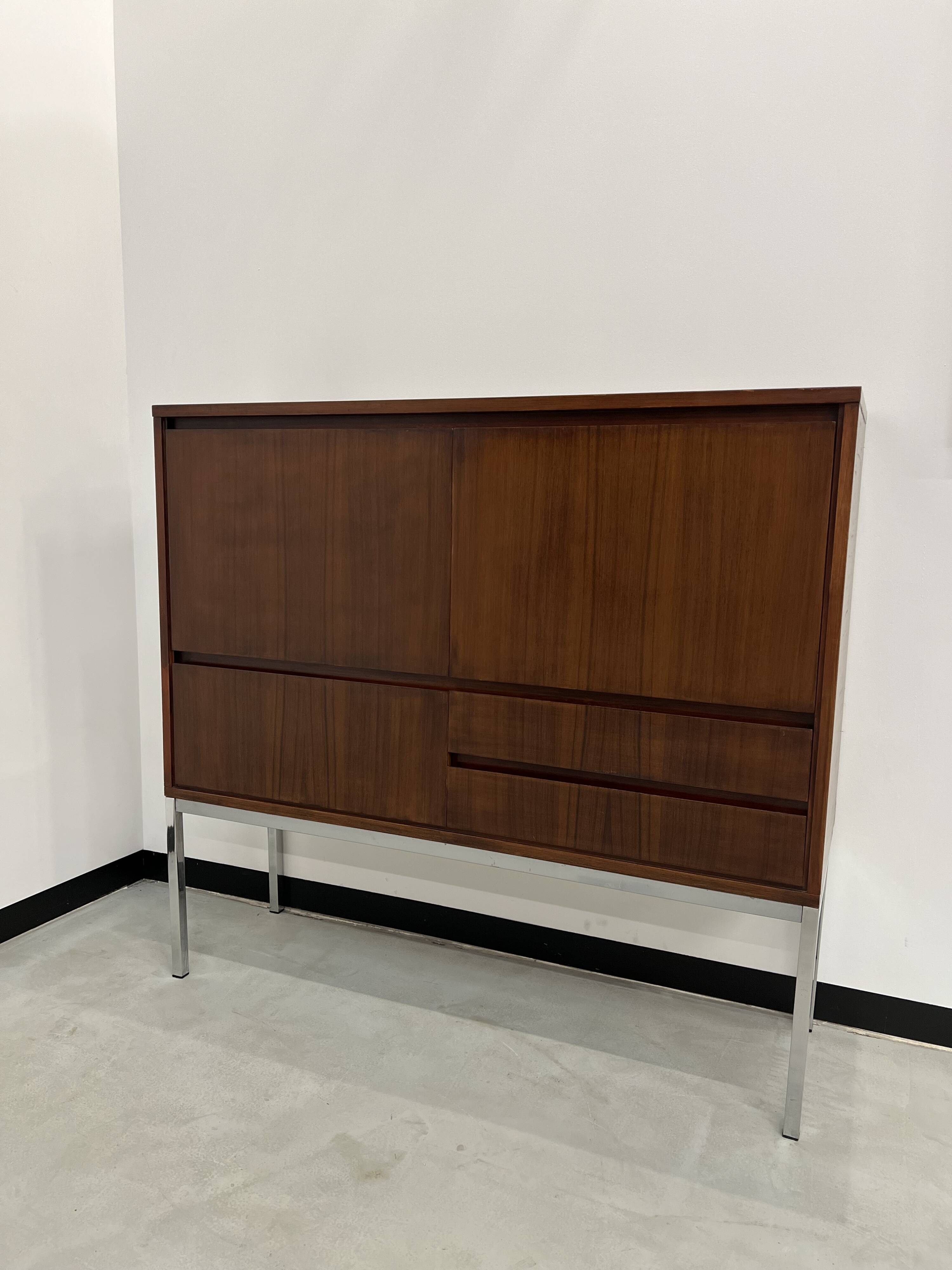 African rosewood drink cabinet, circa 1950