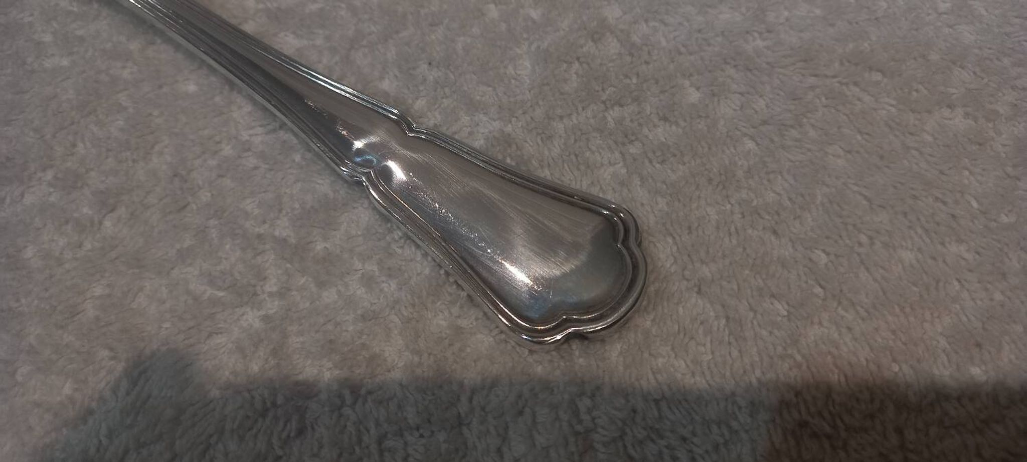 Pelle à servir la glace métal argenté orfèvre Ercuis contours 24,6cm