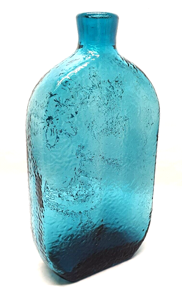 Glass decanter by Stelvia Italy 60s 70s