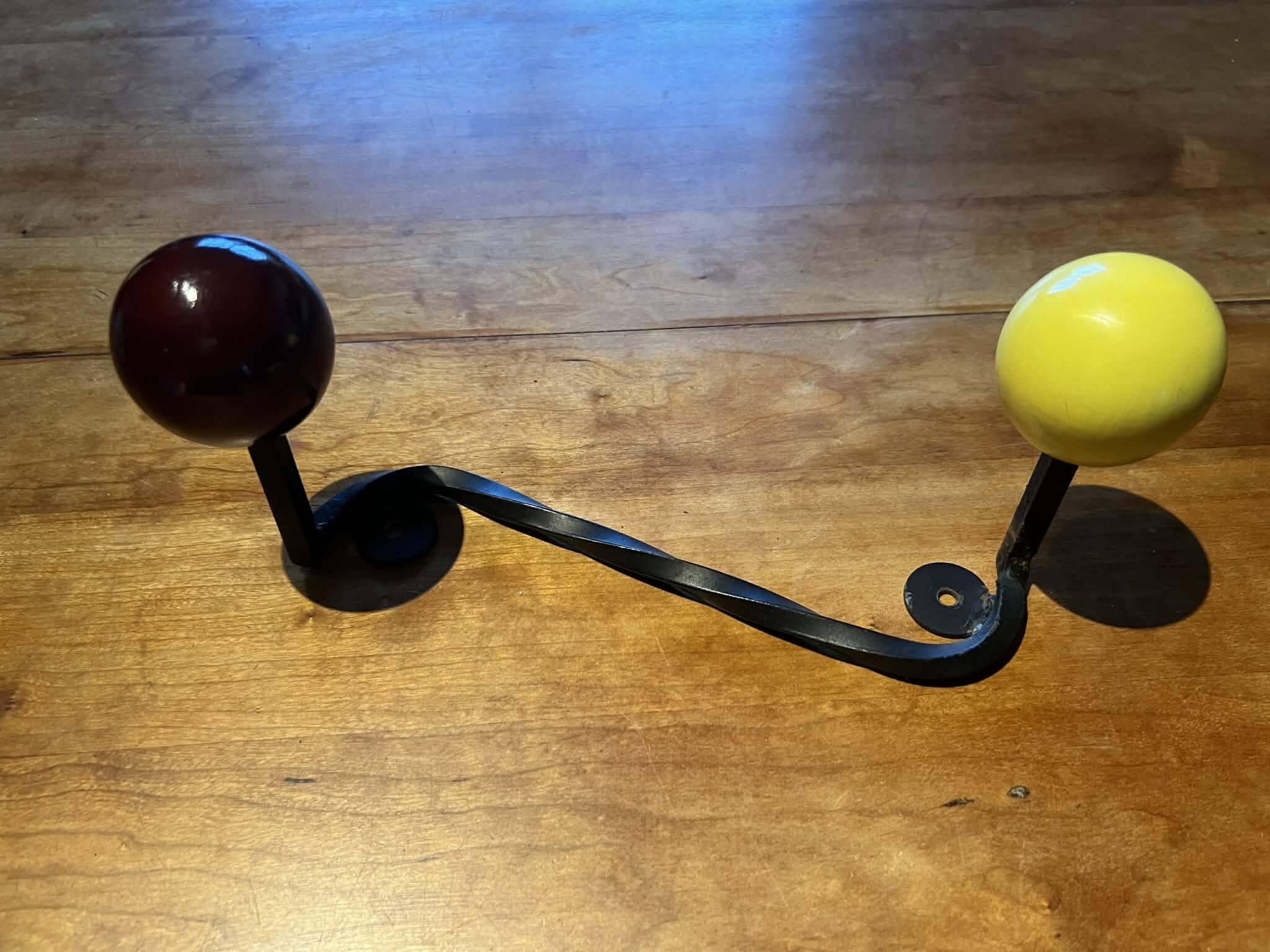 Pair of coat hooks