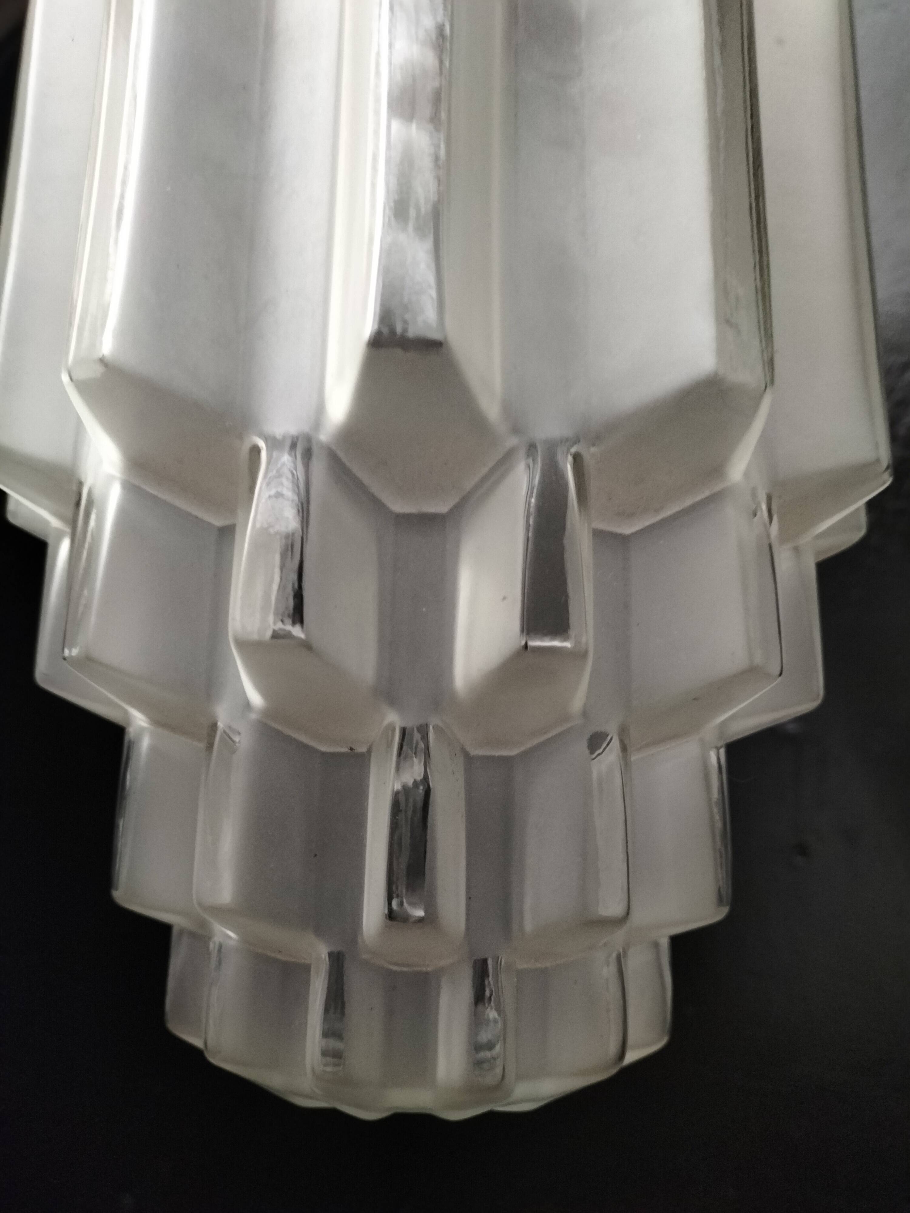 Art deco pendant light "skycraper"