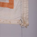Hand knotted rug, vintage Turkish rug 121x130 cm