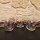 Vintage aperitif service – Cristal de Paris style – 6 glasses + carafe – Ann