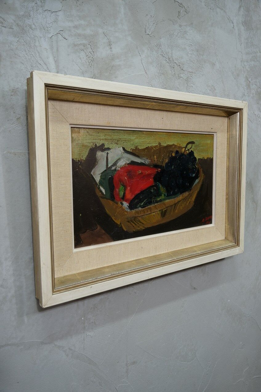 Ove Olson, Swedish painting, 1956, Oil on Panel