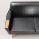 Vintage sofa in imitation leather made in germany 1960