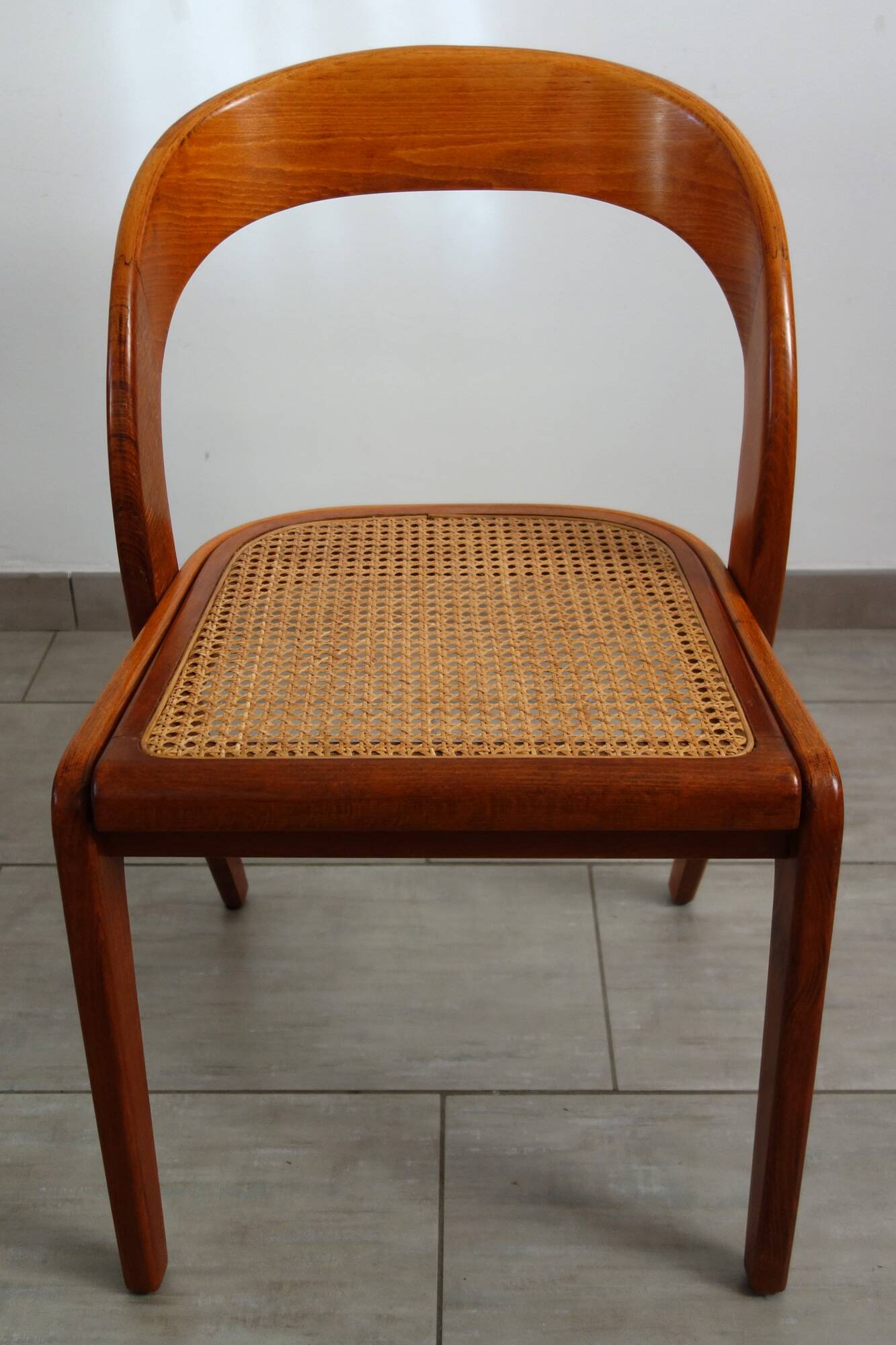 4 chaises Gondole de Baumann, années 70