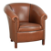 English cowhide club armchair with a luxurious finish and a good appearance
