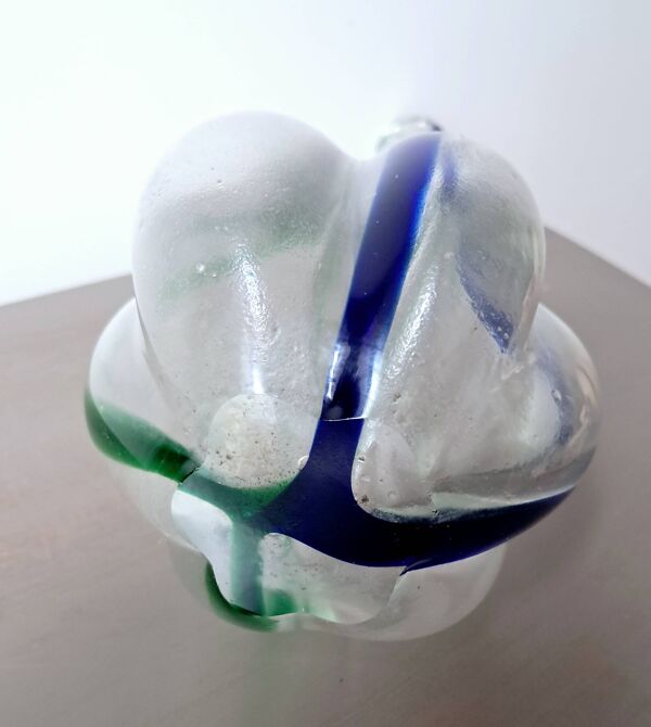 Vase Soliflore en verre Murano sommerso. Archimede Seguso. 1960/1970