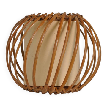 Rattan table lamp 1970