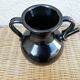 Black ceramic jug metallic Biot pottery