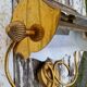 Pair of wall sconces in gilded brass 1970
