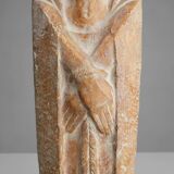 Religious Statue Jesus Christ in Art Deco style by belgian artist André Tea