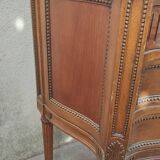 Paire de commodes arbalètes en noyer