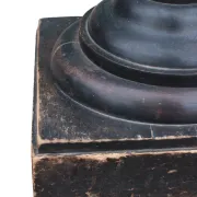 French black patinated pedestal with lived-in patina – circa 1880
