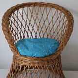 Children's rattan armchair 1950