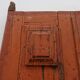 Large 17th century Monastery doors in terracotta lacquered oak, Portugal