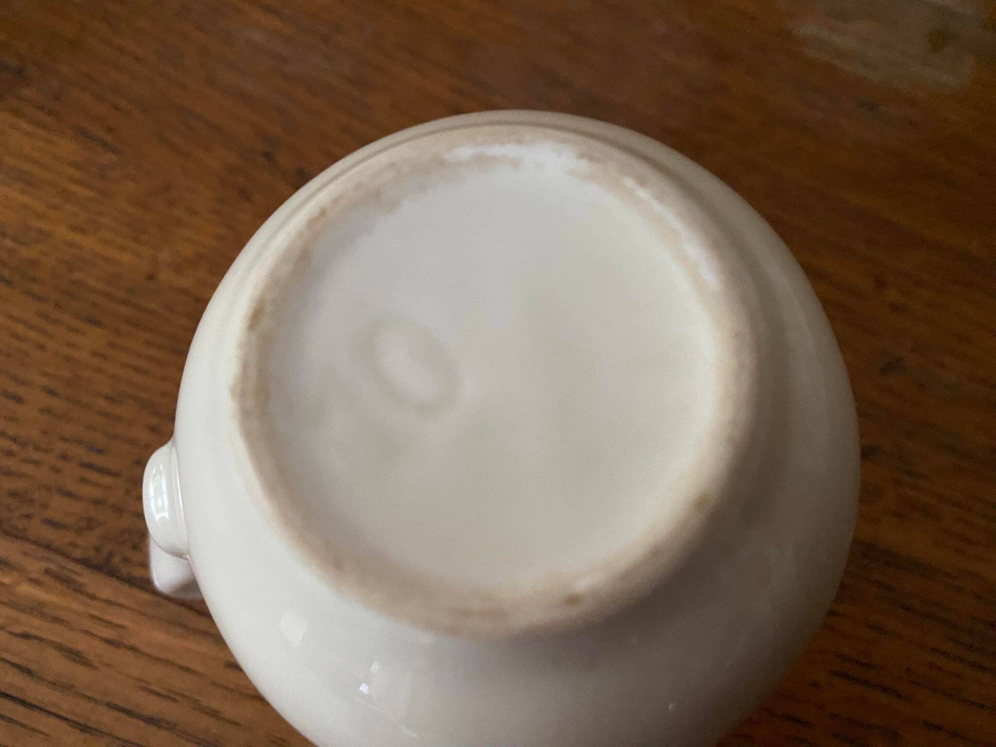 Small bistro milk jug in beige porcelain