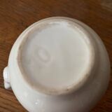 Small bistro milk jug in beige porcelain