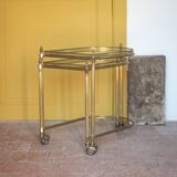 Vintage sideboard, living room furniture, nesting side tables, accent furniture.