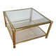 Table basse laiton Fratelli Orsenigo design Italien