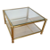 Table basse laiton Fratelli Orsenigo design Italien