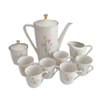 Vintage coffee service in Limoges porcelain