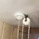 Suspension Up and down Opaline and porcelain