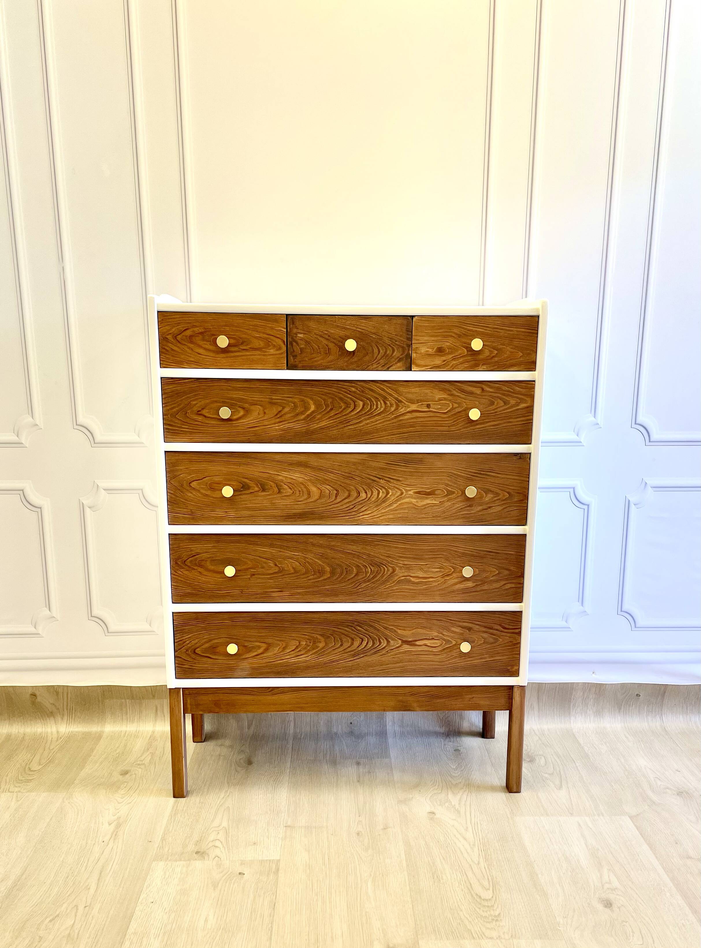 Commode vintage en bois – style scandinave – très bon état