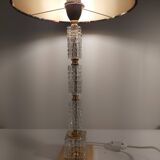 Table lamp with a crystal base