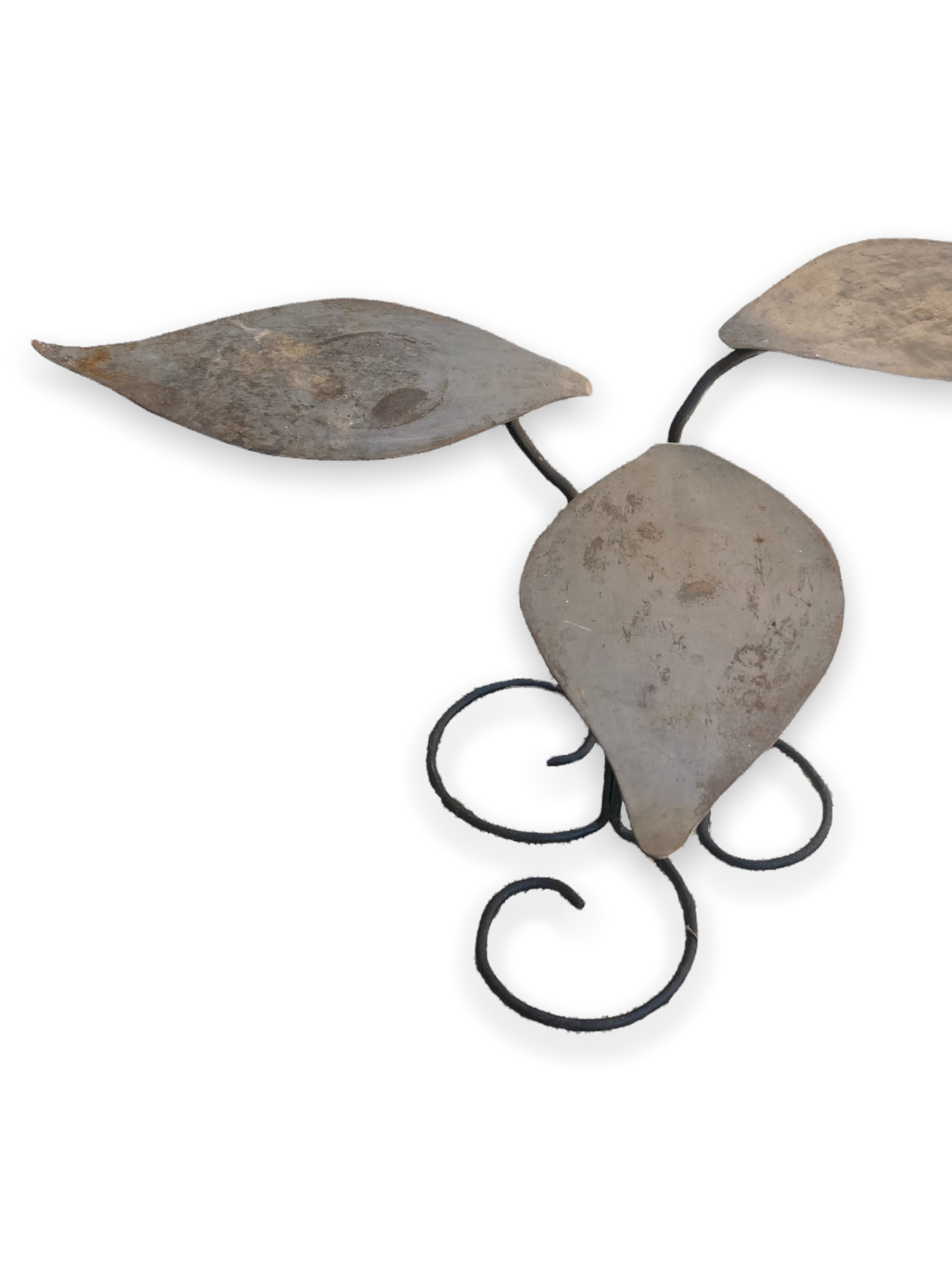 Brushed Metal Garden Table Leaf Patterns